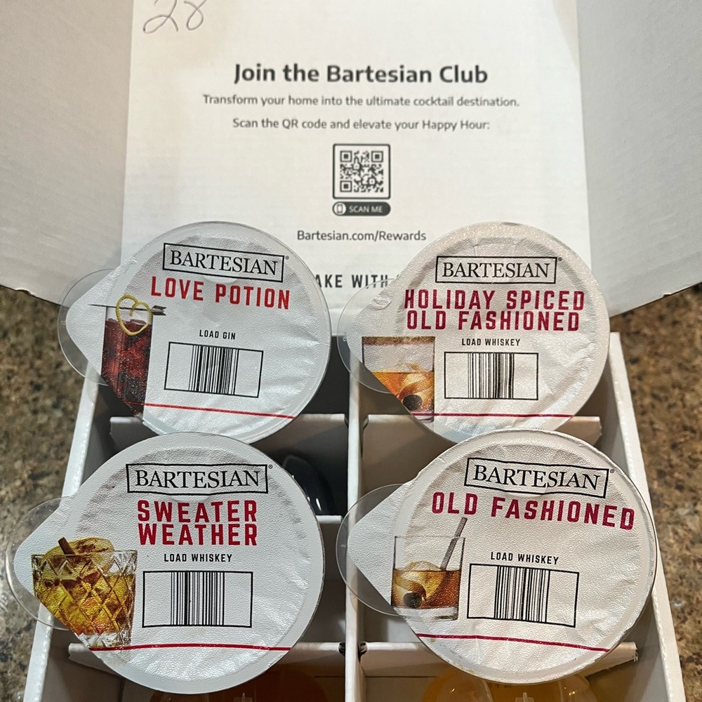 B28- Bartesian Cocktail Mixer Pods Variety Pack